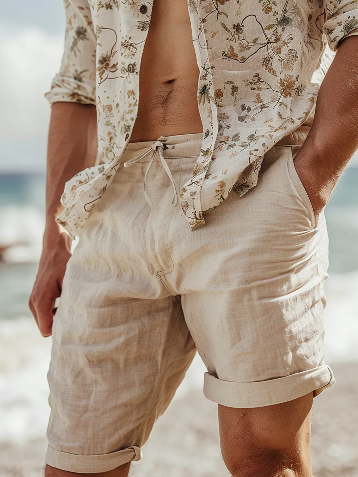 Cotton Plain Bermuda Shorts