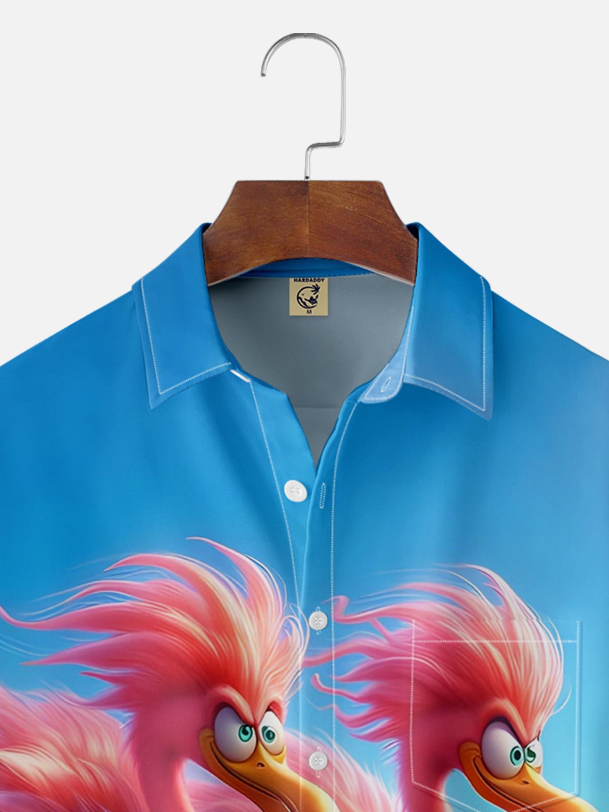 Moisture-wicking Fun Vacation Flamingo Hawaiian Shirt