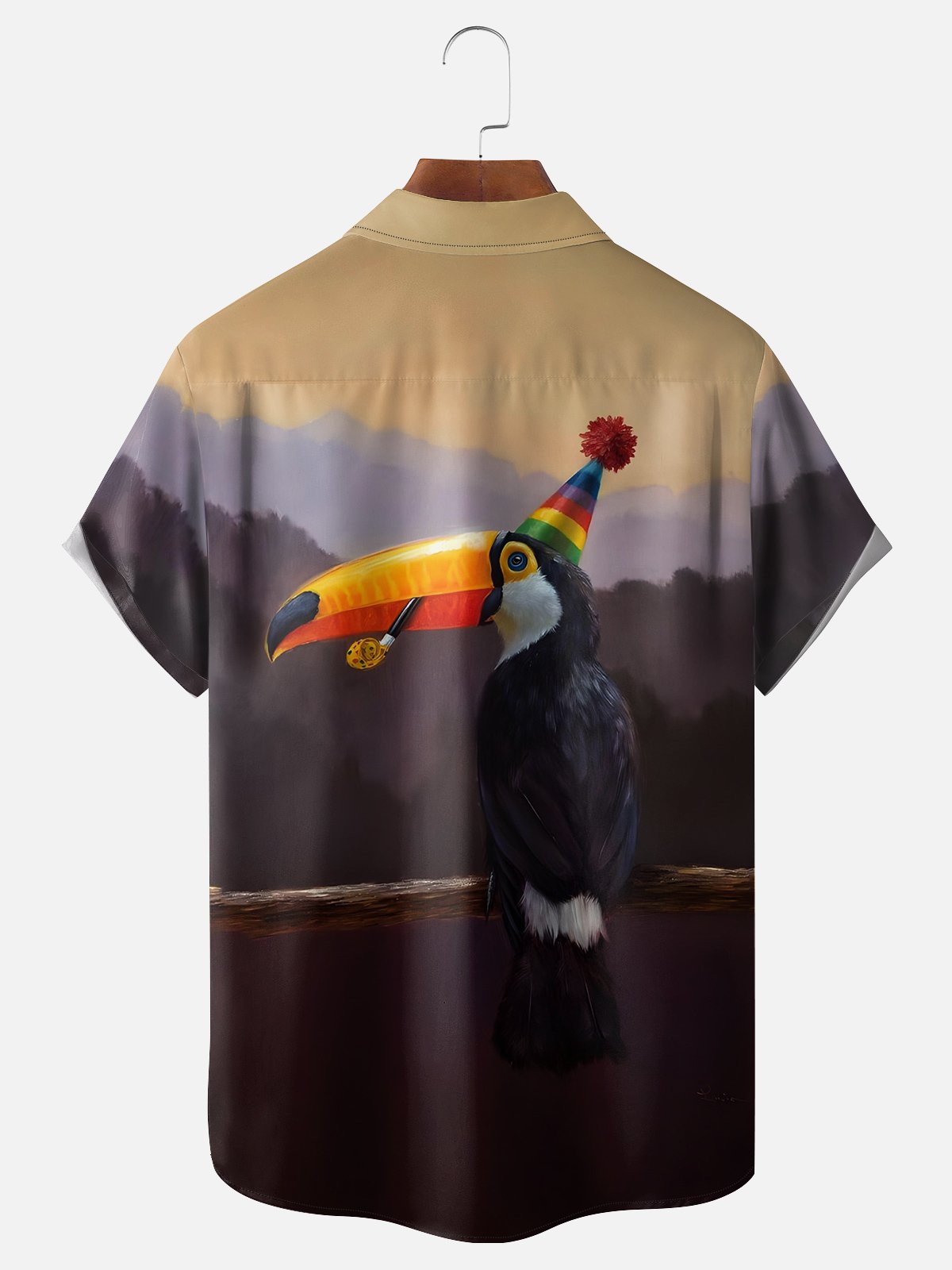 Moisture-wicking Toucan Hawaiian Shirt