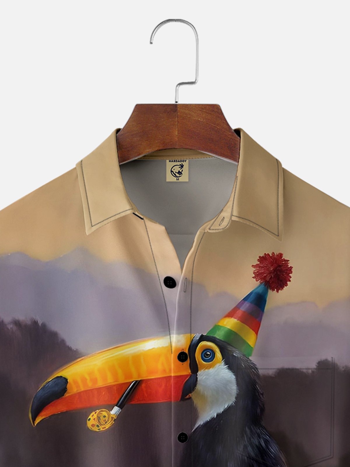 Moisture-wicking Toucan Hawaiian Shirt