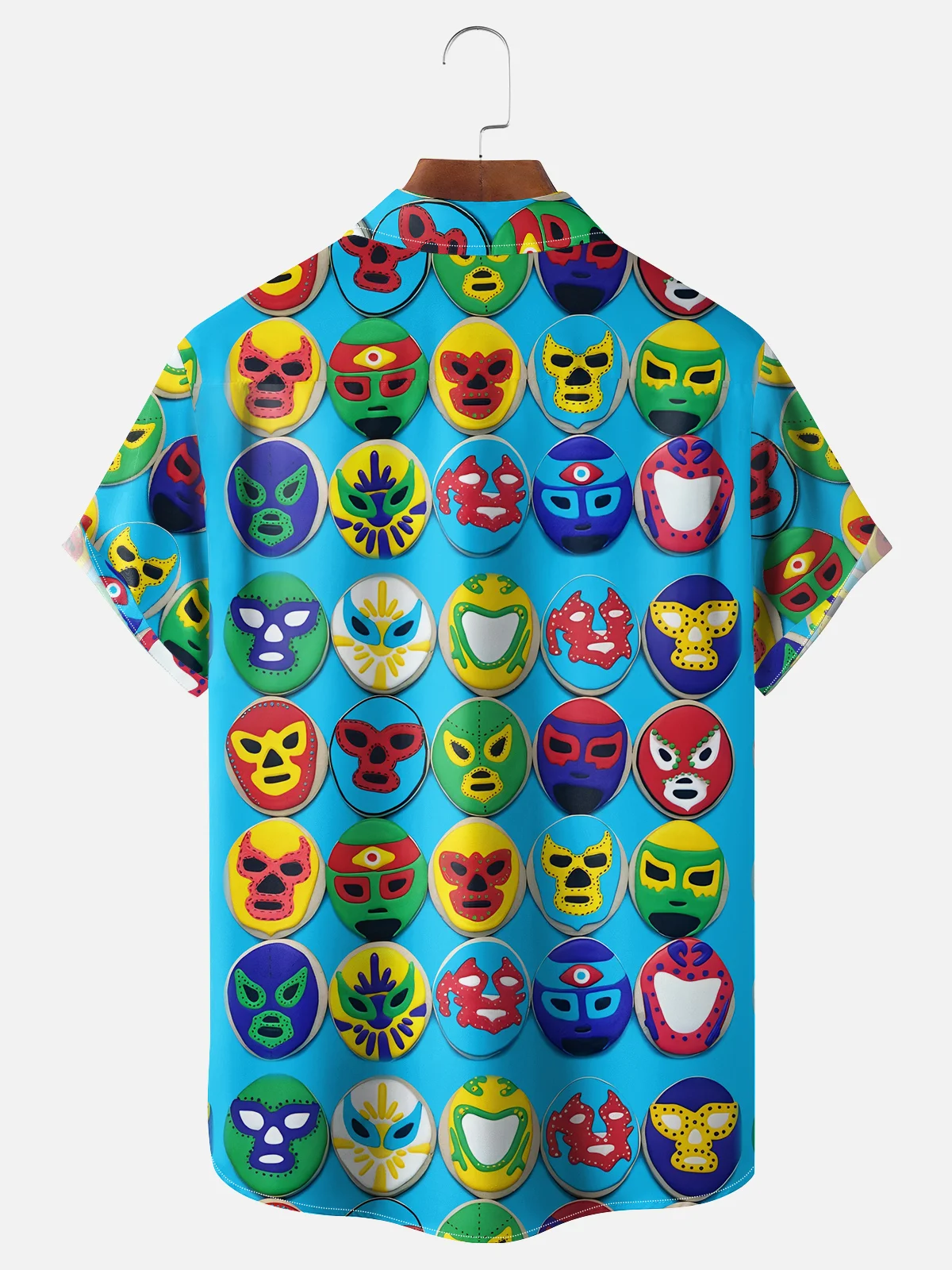 Moisture-wicking Mask Chest Pocket Hawaiian Shirt