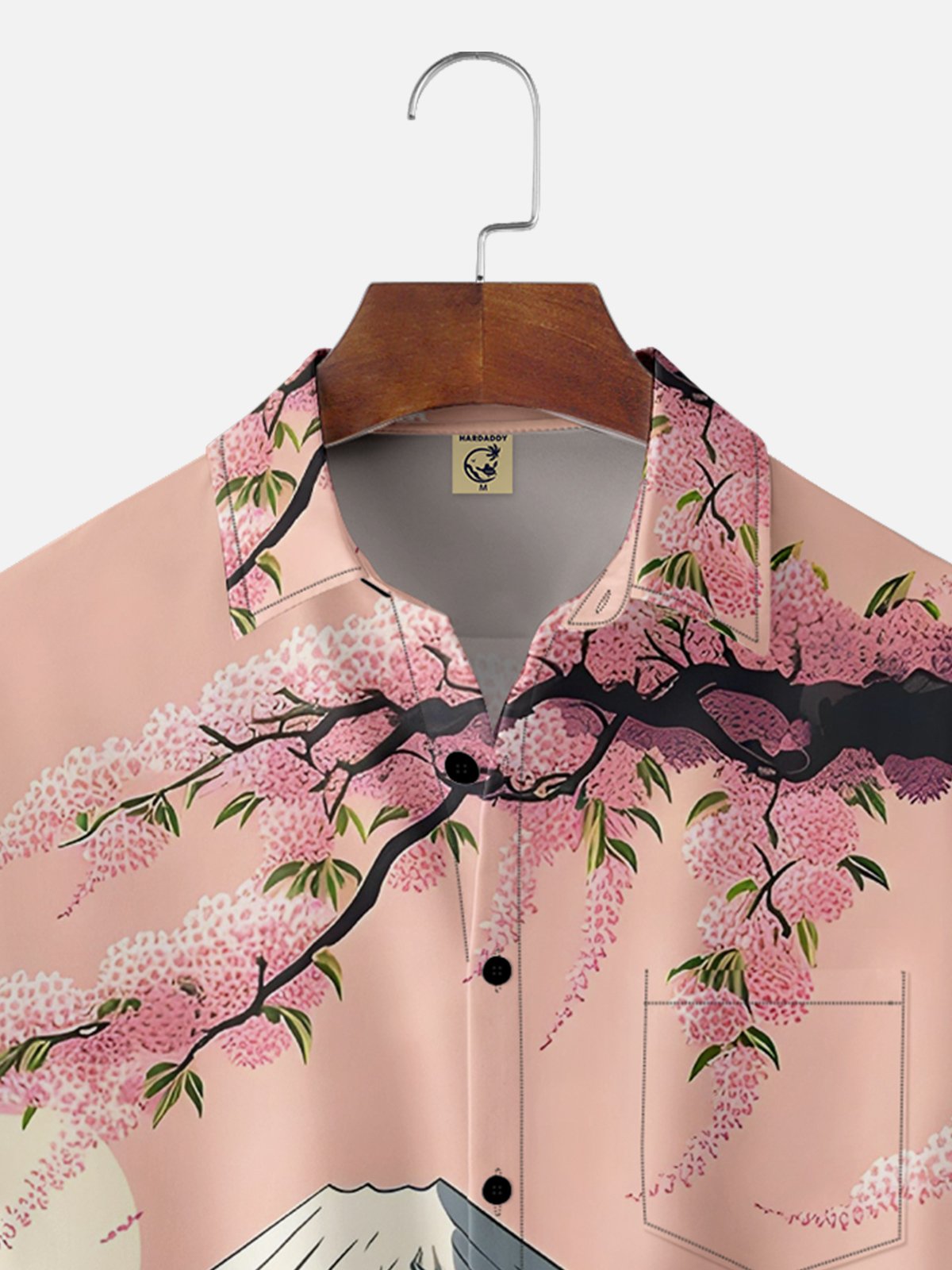 Moisture-wicking Ukiyoe Chest Pocket Hawaiian Shirt