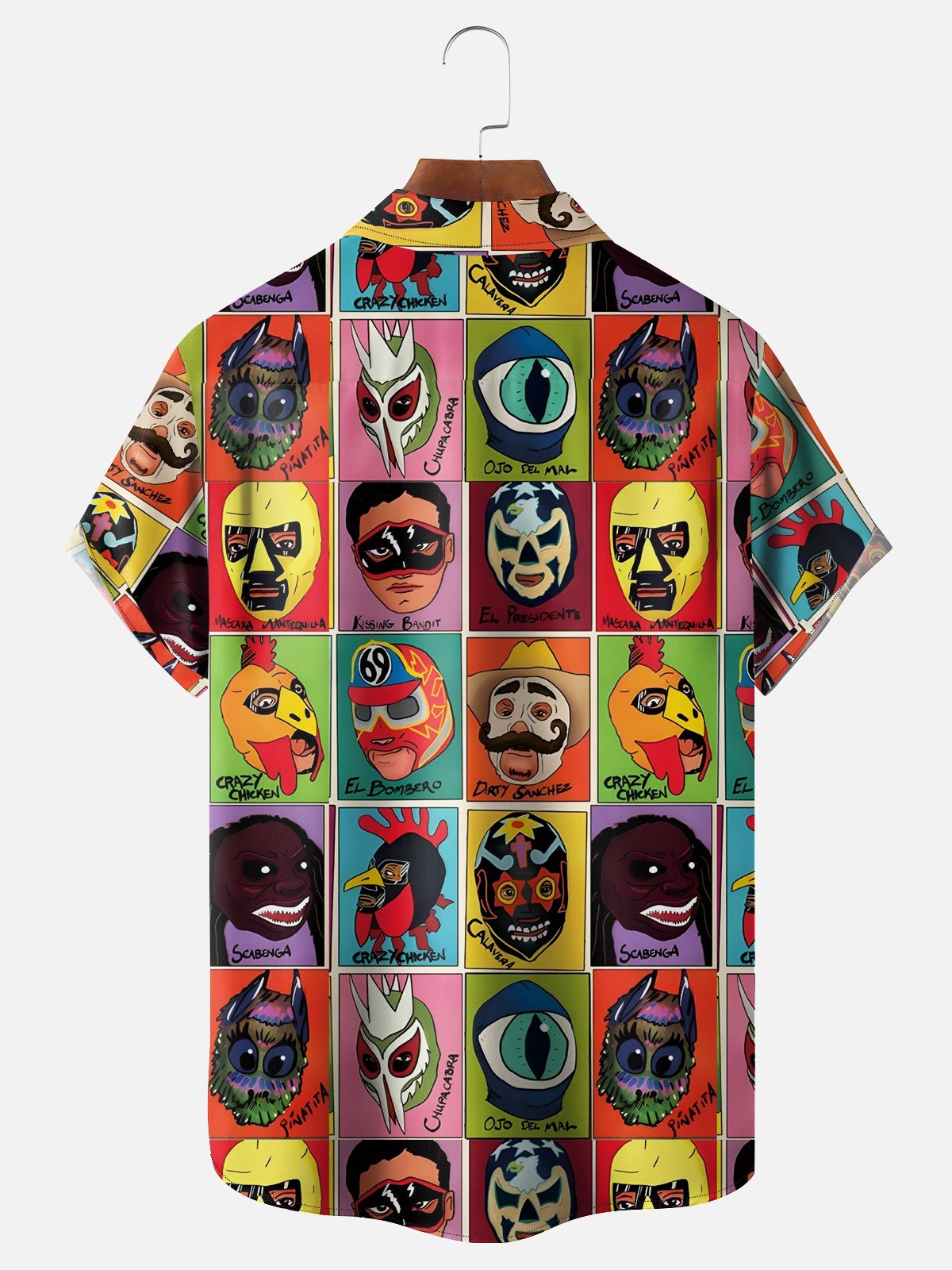 Moisture-wicking Mask Chest Pocket Hawaiian Shirt