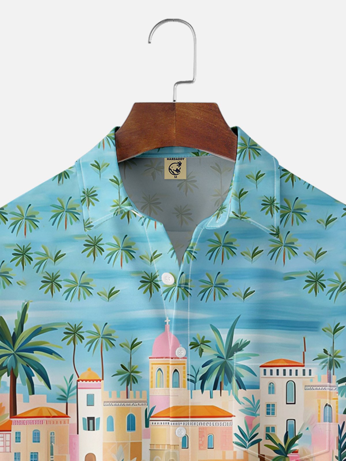 Moisture-wicking Tropical Style Painting Chest Pocket Hawaiian Shirt