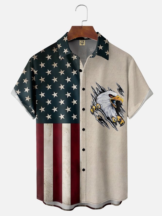 3-Pack Moisture-wicking Western Cowboy Music National Patriotic Hawaiian Shirt
