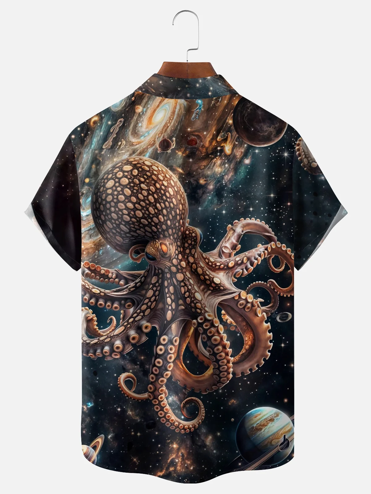 Moisture-wicking Star Octopus Hawaiian Shirt