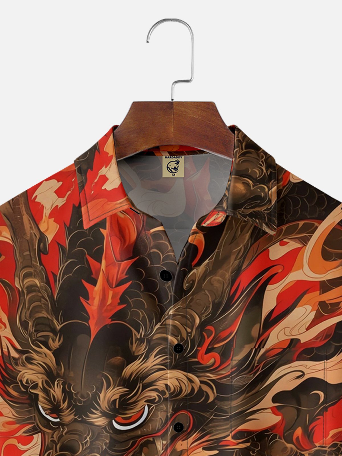 Moisture-wicking Abstract Dragon Hawaiian Shirt