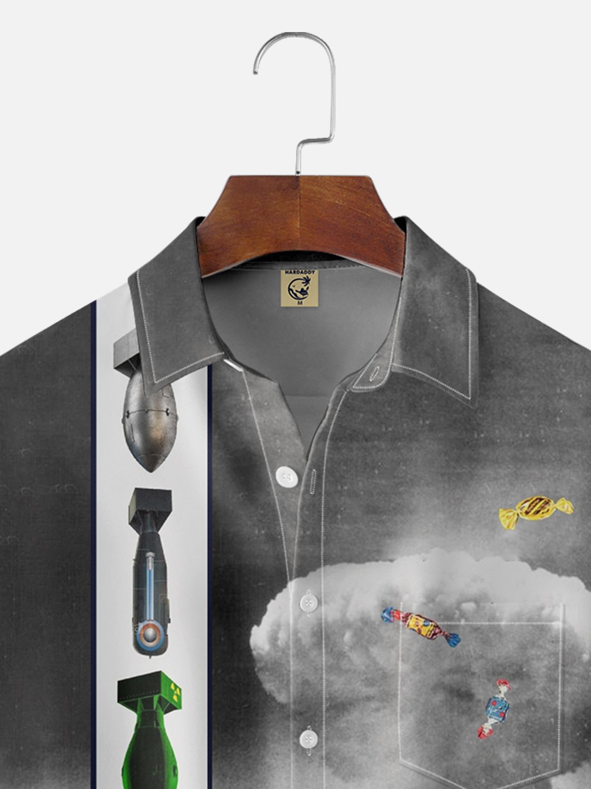 Moisture-wicking Nuke Big Bang Chest Pocket Bowling Shirt