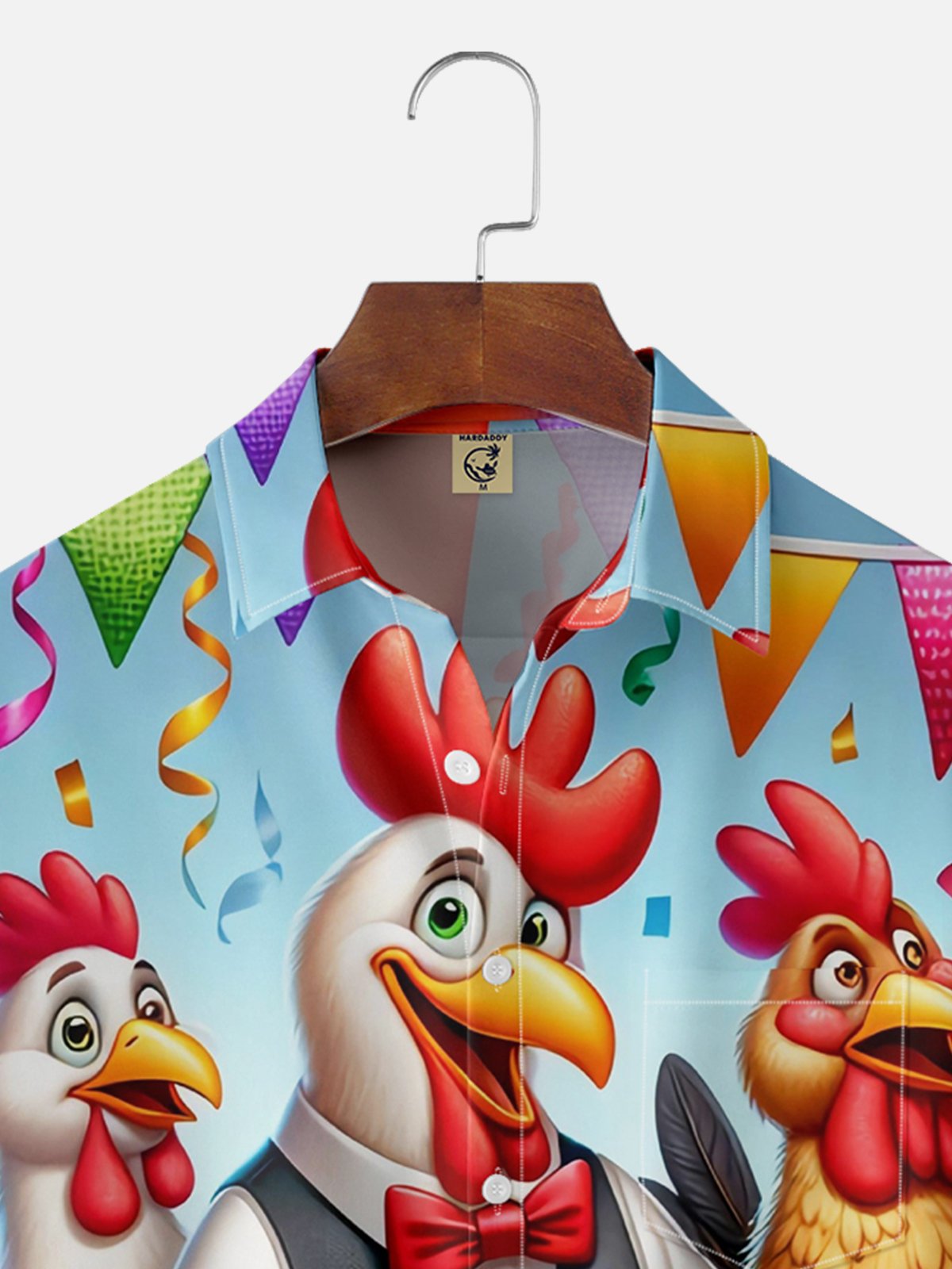 Moisture-wicking Gambling Chicken Hawaiian Shirt