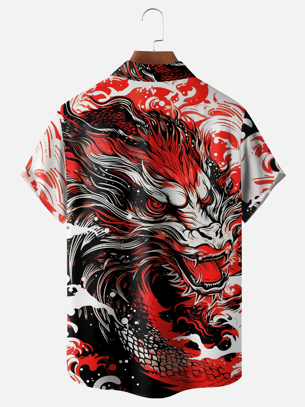 Moisture-wicking Abstract Dragon Hawaiian Shirt | hardaddy