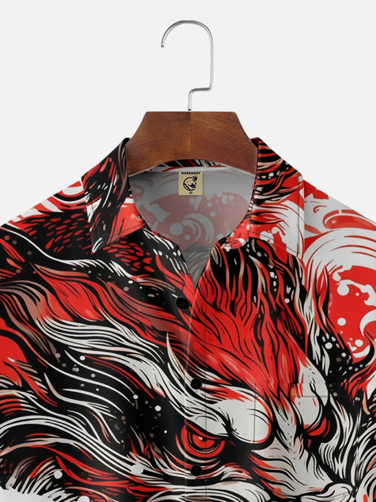 Moisture-wicking Abstract Dragon Hawaiian Shirt