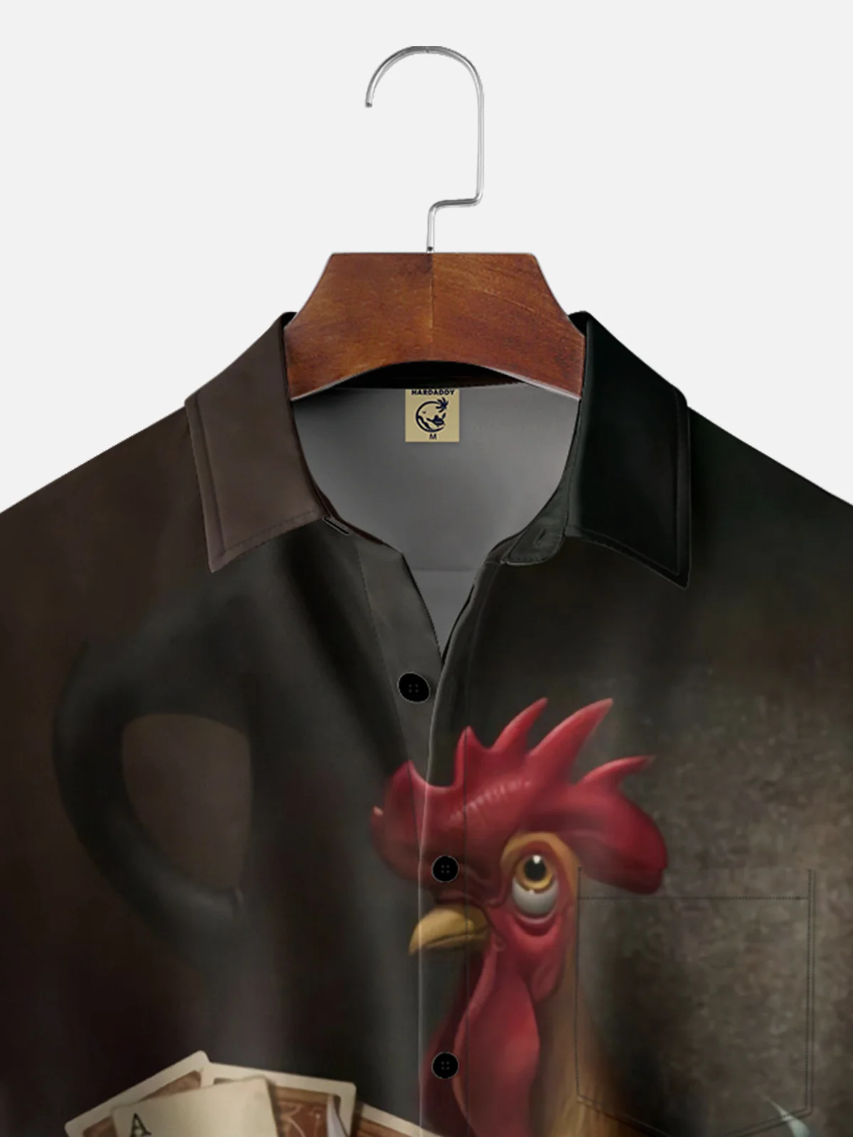 Moisture-wicking Poker Chicken Hawaiian Shirt