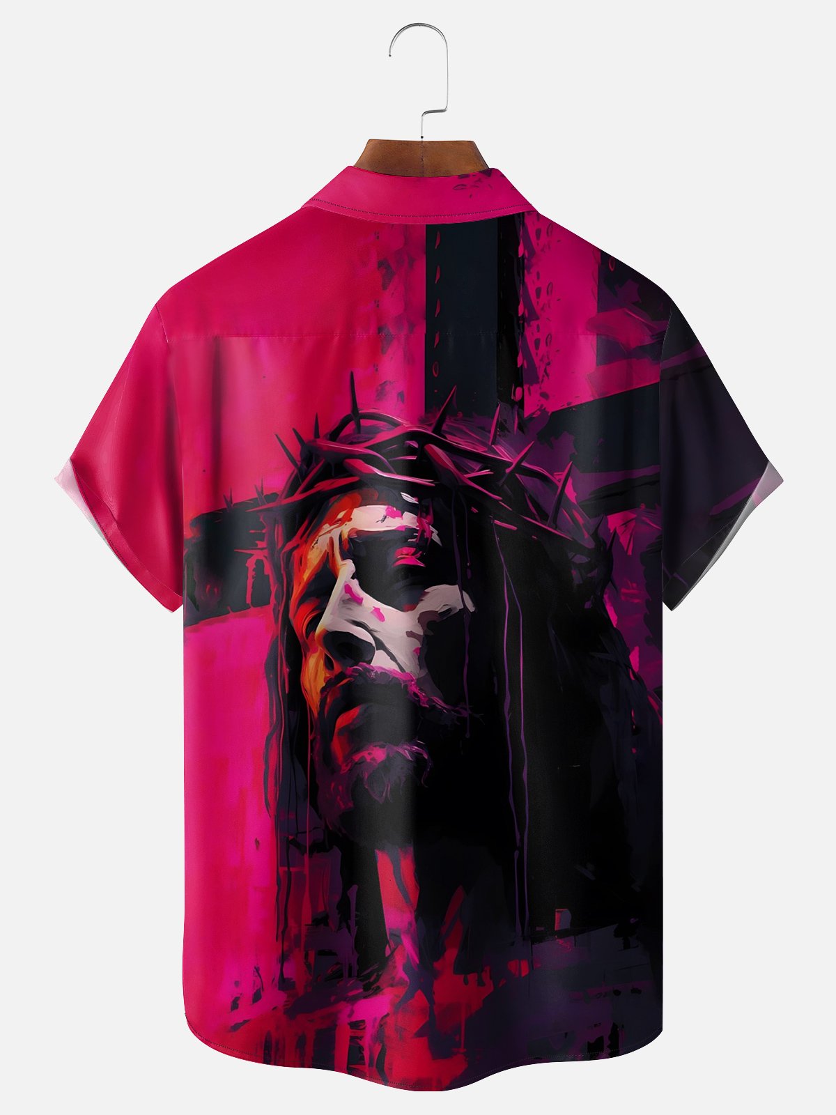 Moisture Wicking Jesus Cross Hawaiian Shirt