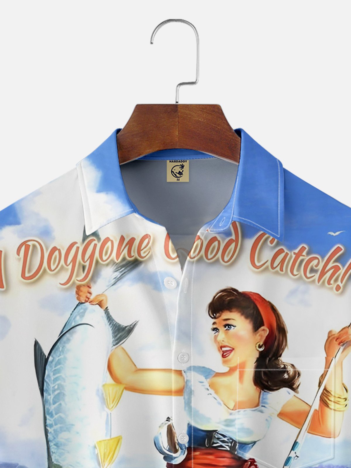 Moisture Wicking Beauty Fishing Hawaiian Shirt