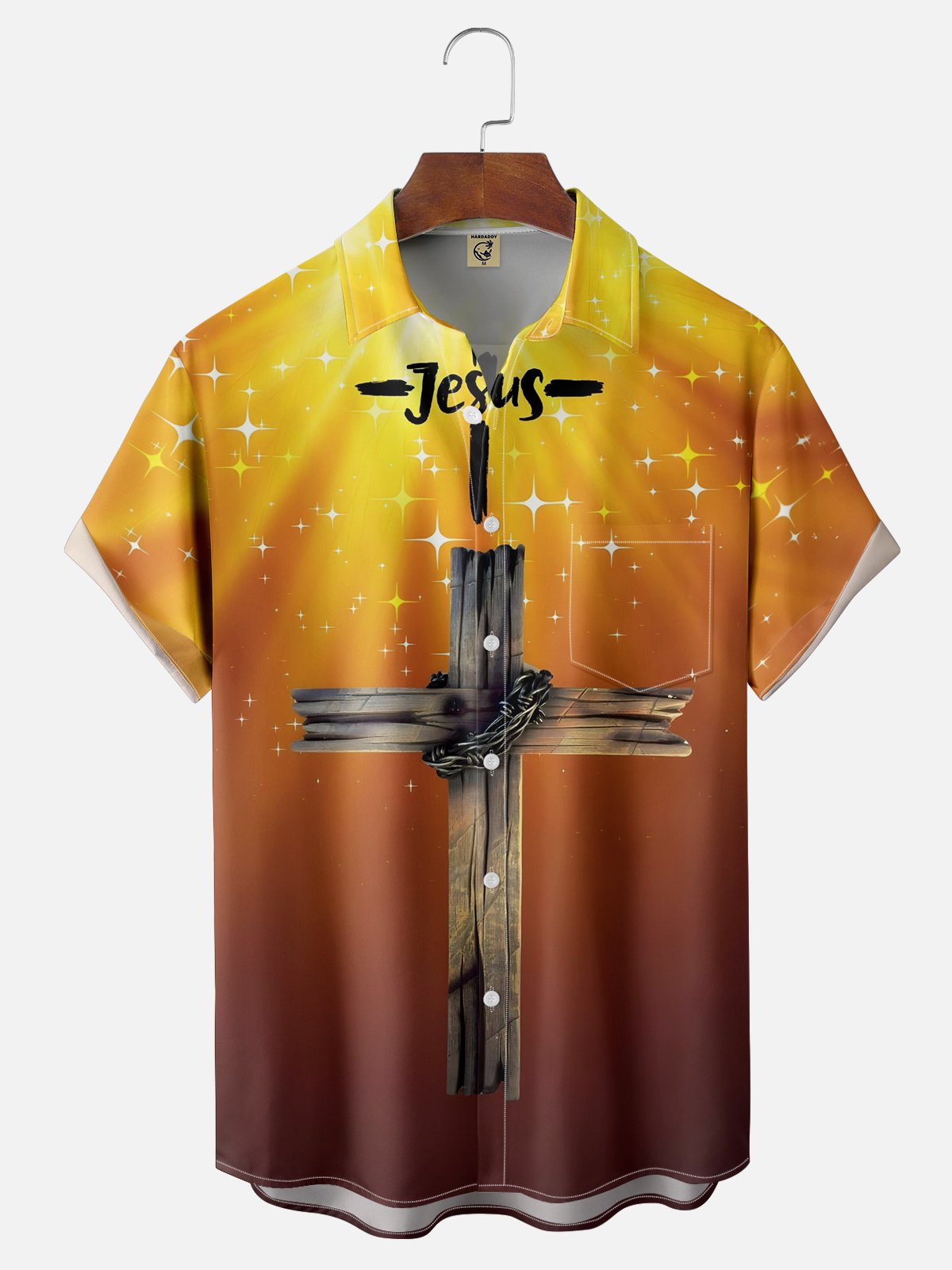 Moisture Wicking Jesus Cross Hawaiian Shirt