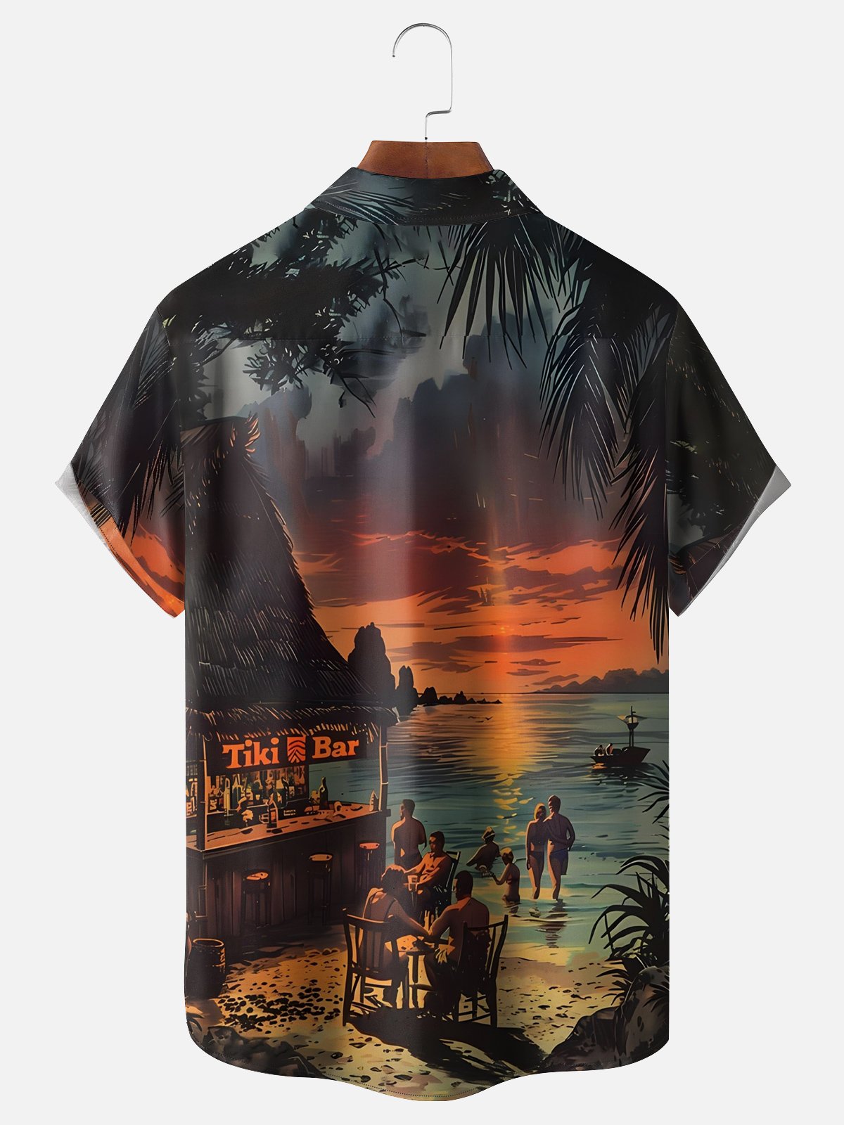 Moisture Wicking Beach Resort Scenery Hawaiian Shirt