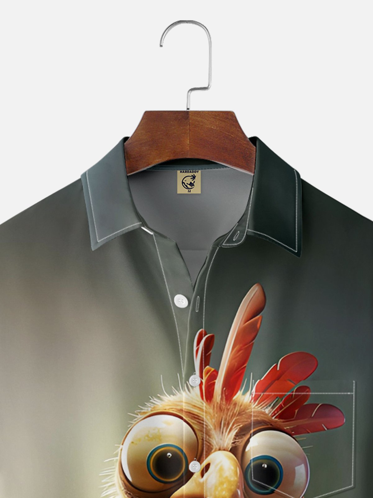 Moisture Wicking Funny Chicken Hawaiian Shirt