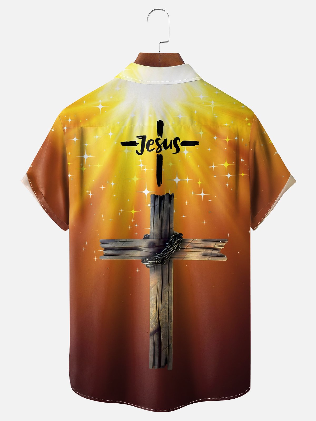 Moisture Wicking Jesus Cross Hawaiian Shirt