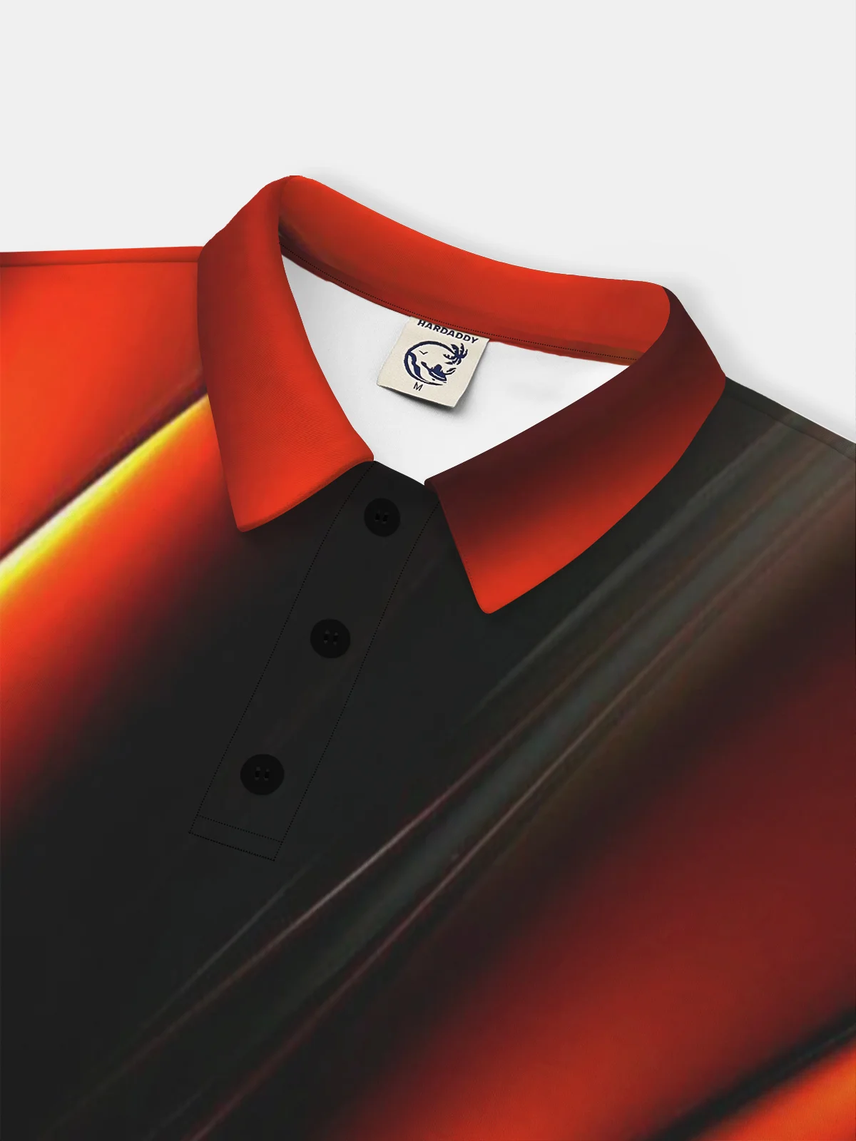 Moisture Wicking Golf Polo 3D Gradient Color Abstract Geometric