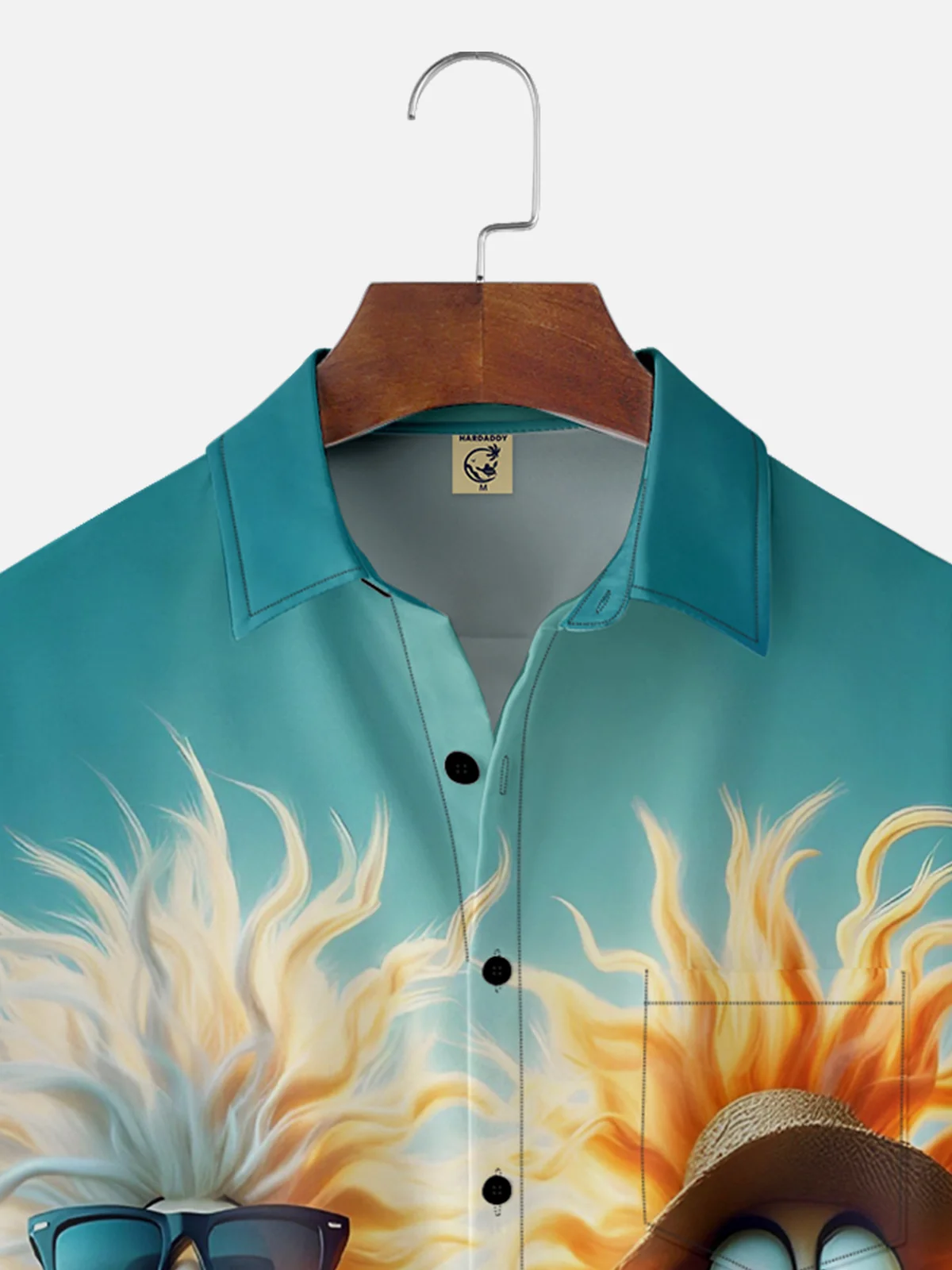 Moisture-wicking Funny Sheep Chest Pocket Hawaiian Shirt