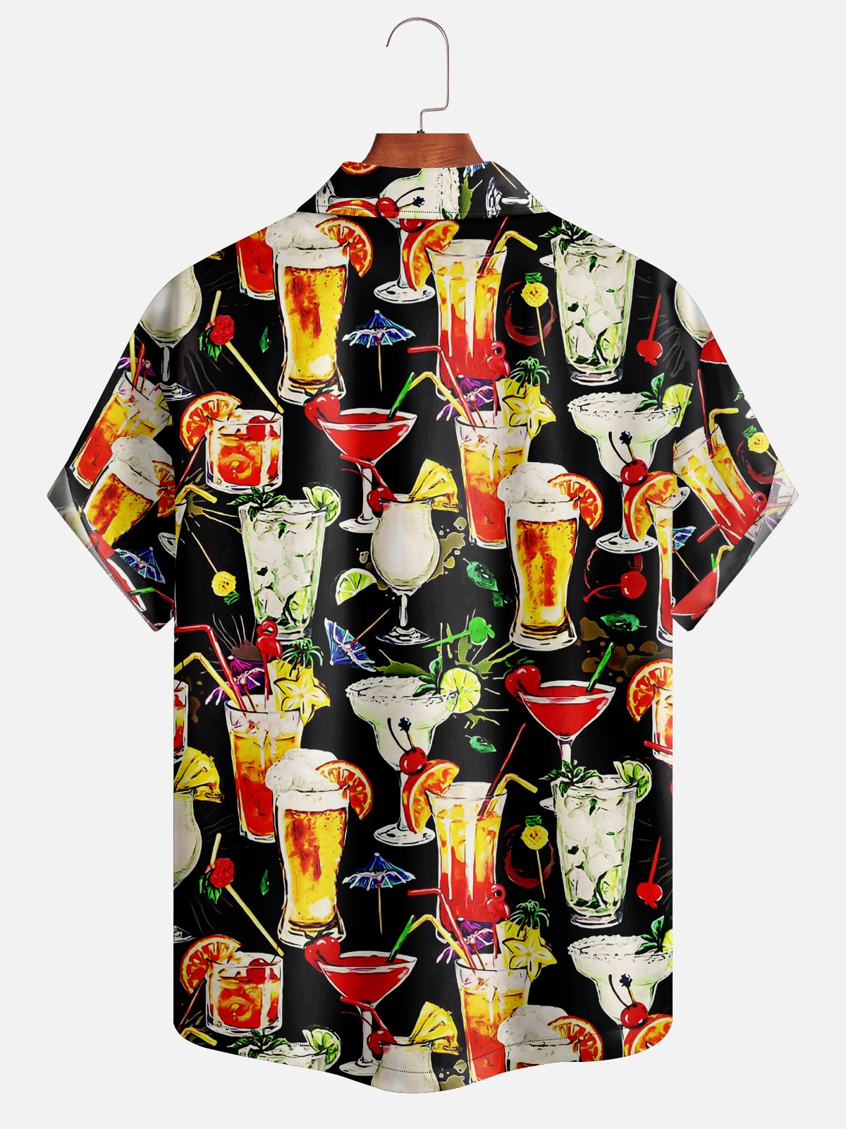 Moisture-wicking Cocktail Hawaiian Shirt