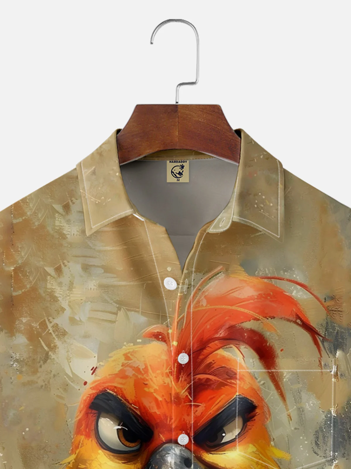 Moisture-wicking Art Painting Parrot Chest Pocket Hawaiian Shirt