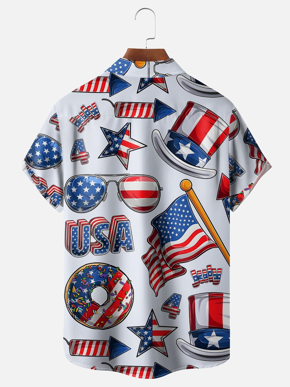 Moisture-wicking Breathable National Independence Day Patriotic Shirt