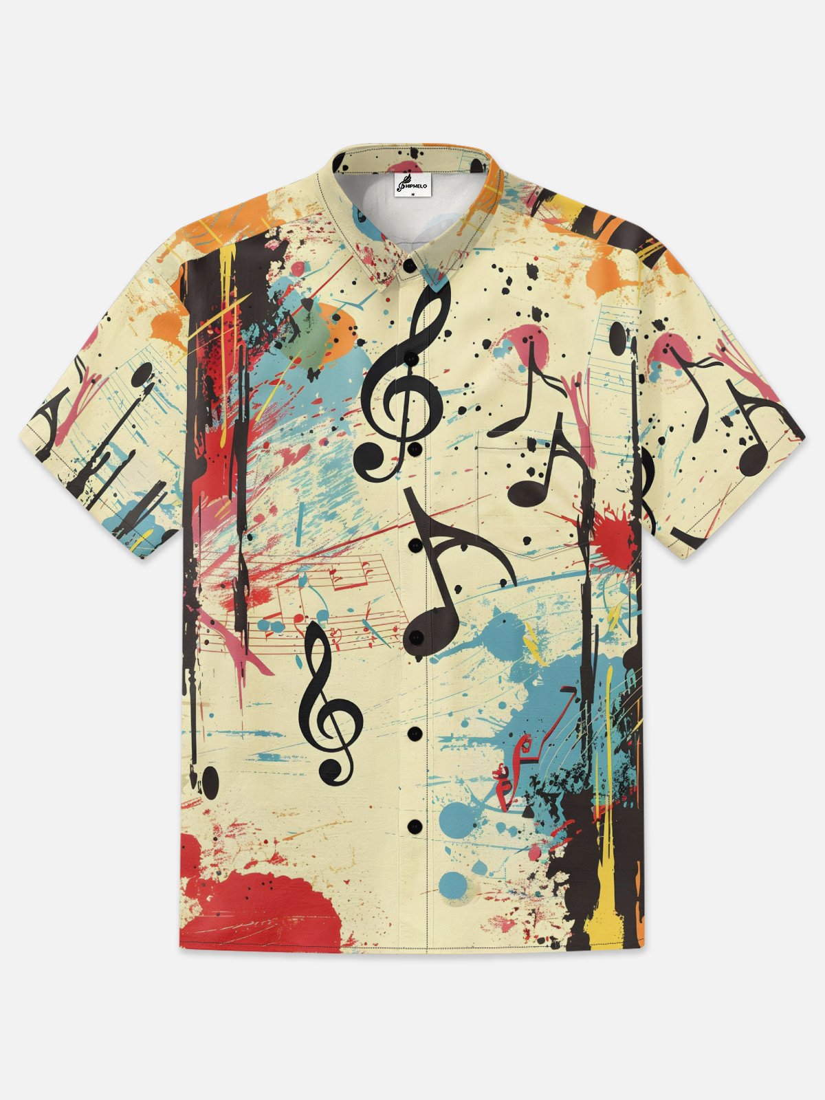 Rock Music Notation Playing Music Quick Dry Shirt