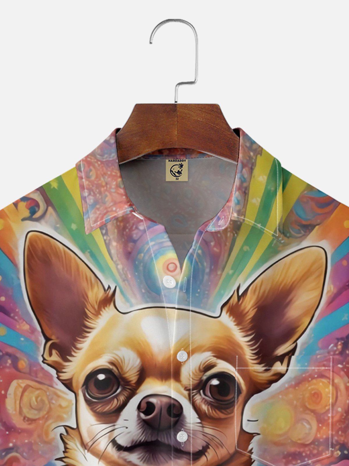 Moisture Wicking Art Abstract Dog Hawaiian Shirt