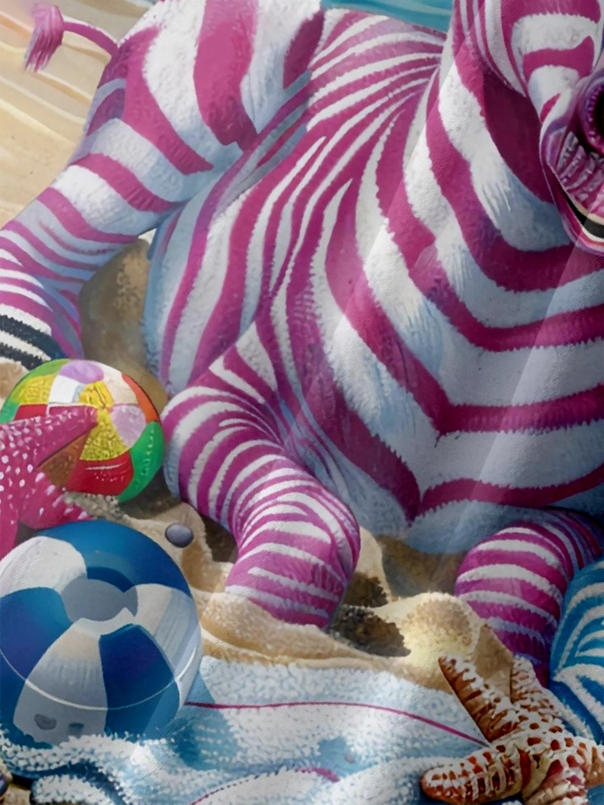 Moisture Wicking Zebra Resort Hawaiian Shirt