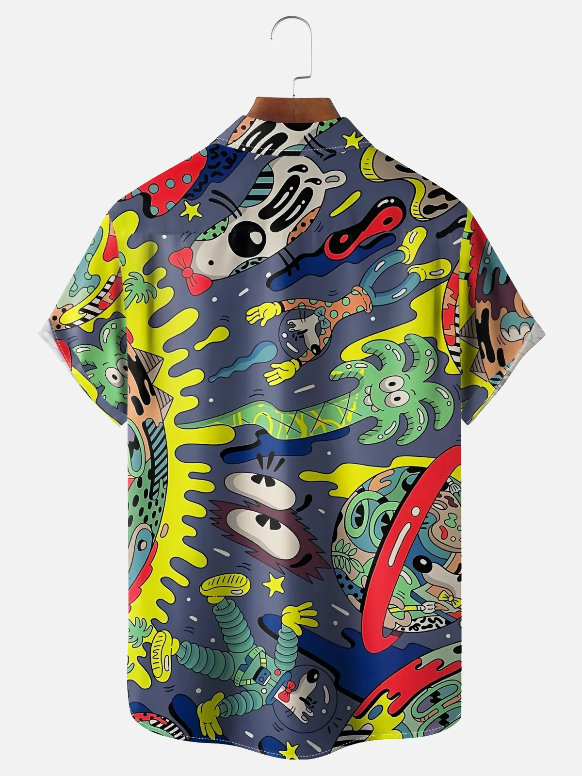 Moisture-wicking Puppy Space Odyssey Hawaiian Shirt