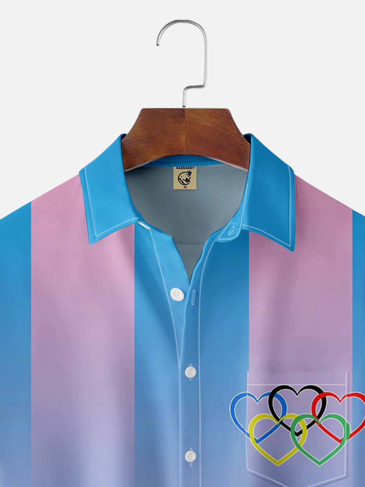 Hardaddy Paris 2024 Summer Olympics Apparel Sports Wear Chest Pocket Hawaiian Shirt