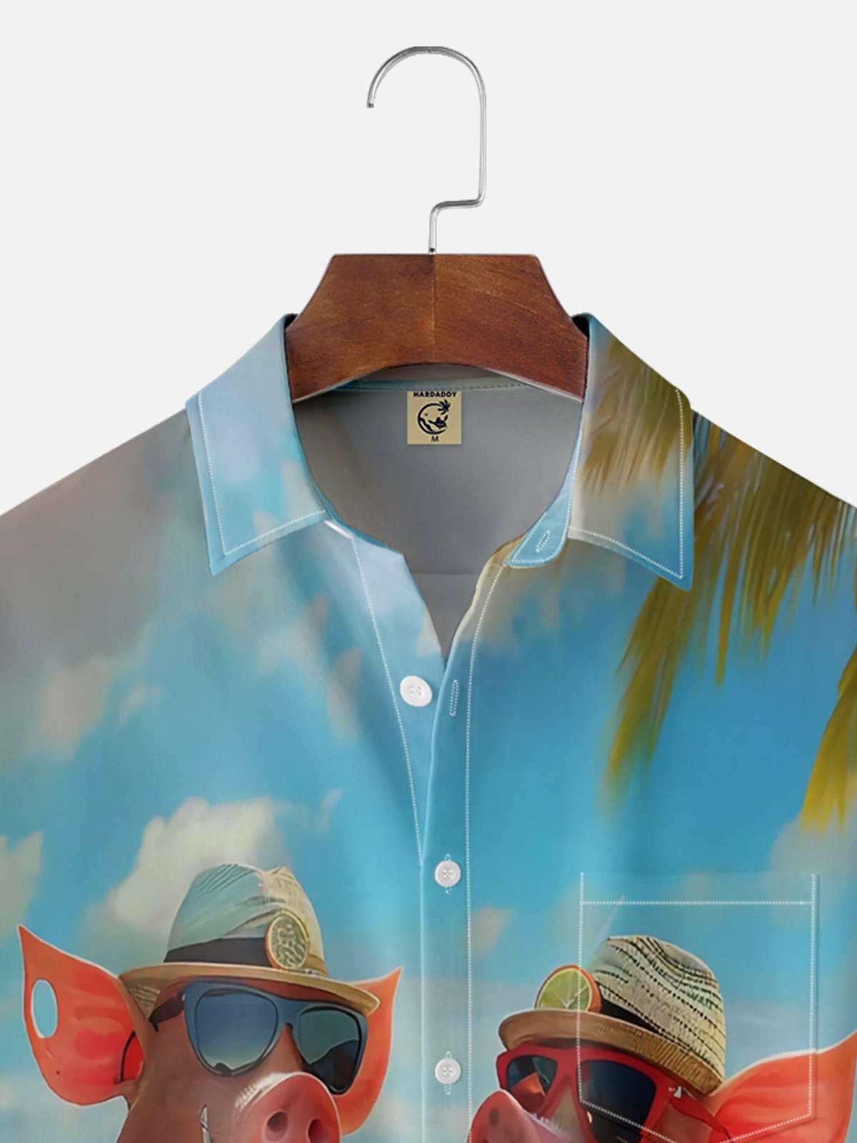 Moisture Wicking Resort Pig Hawaiian Shirt