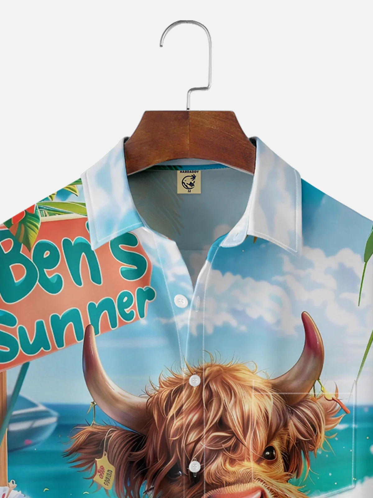 Moisture Wicking Cow Vacation Hawaiian Shirt