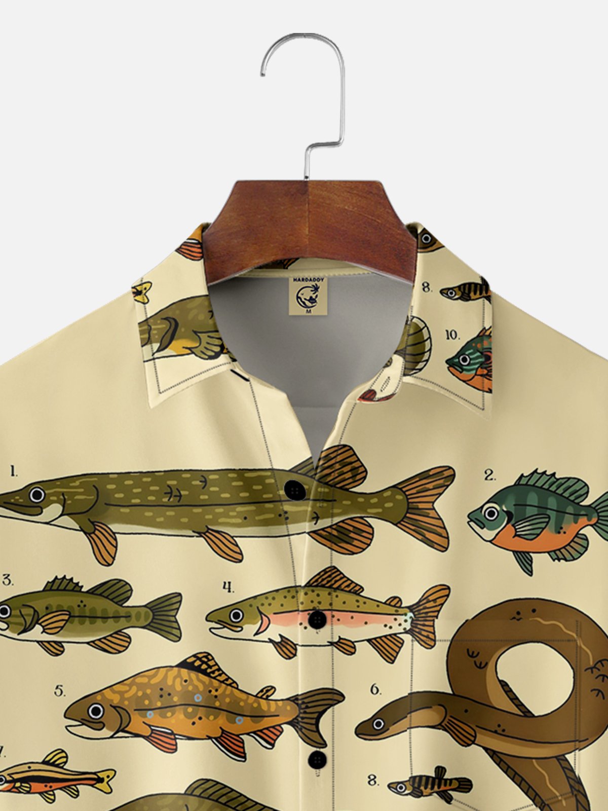 Moisture-wicking Ocean Fish Hawaiian Shirt