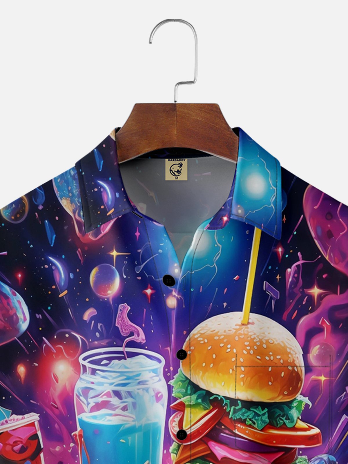 moisture Wicking Food Burger Hawaiian Shirt