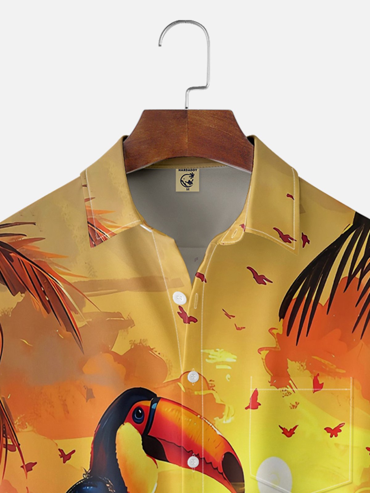 Moisture Wicking Toucan Hawaiian Shirt