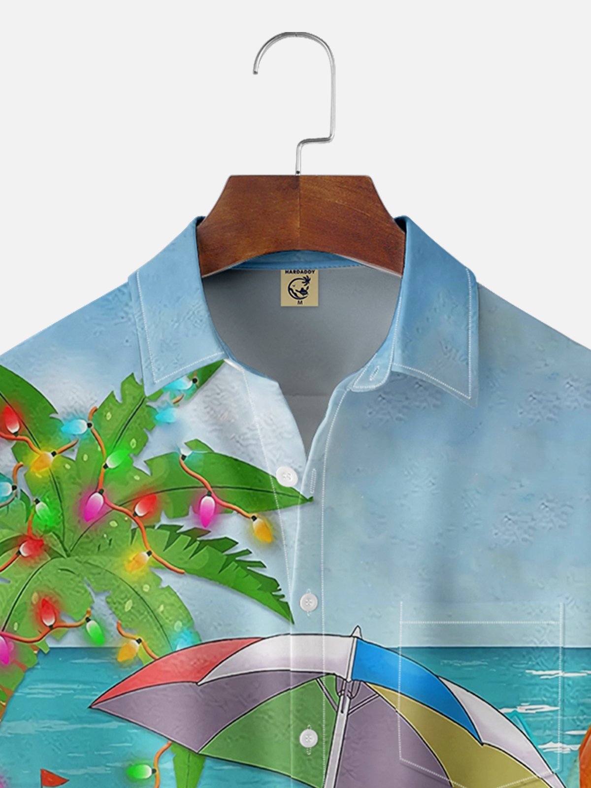 Moisture Wicking Christmas Santa Holiday Hawaiian Shirt