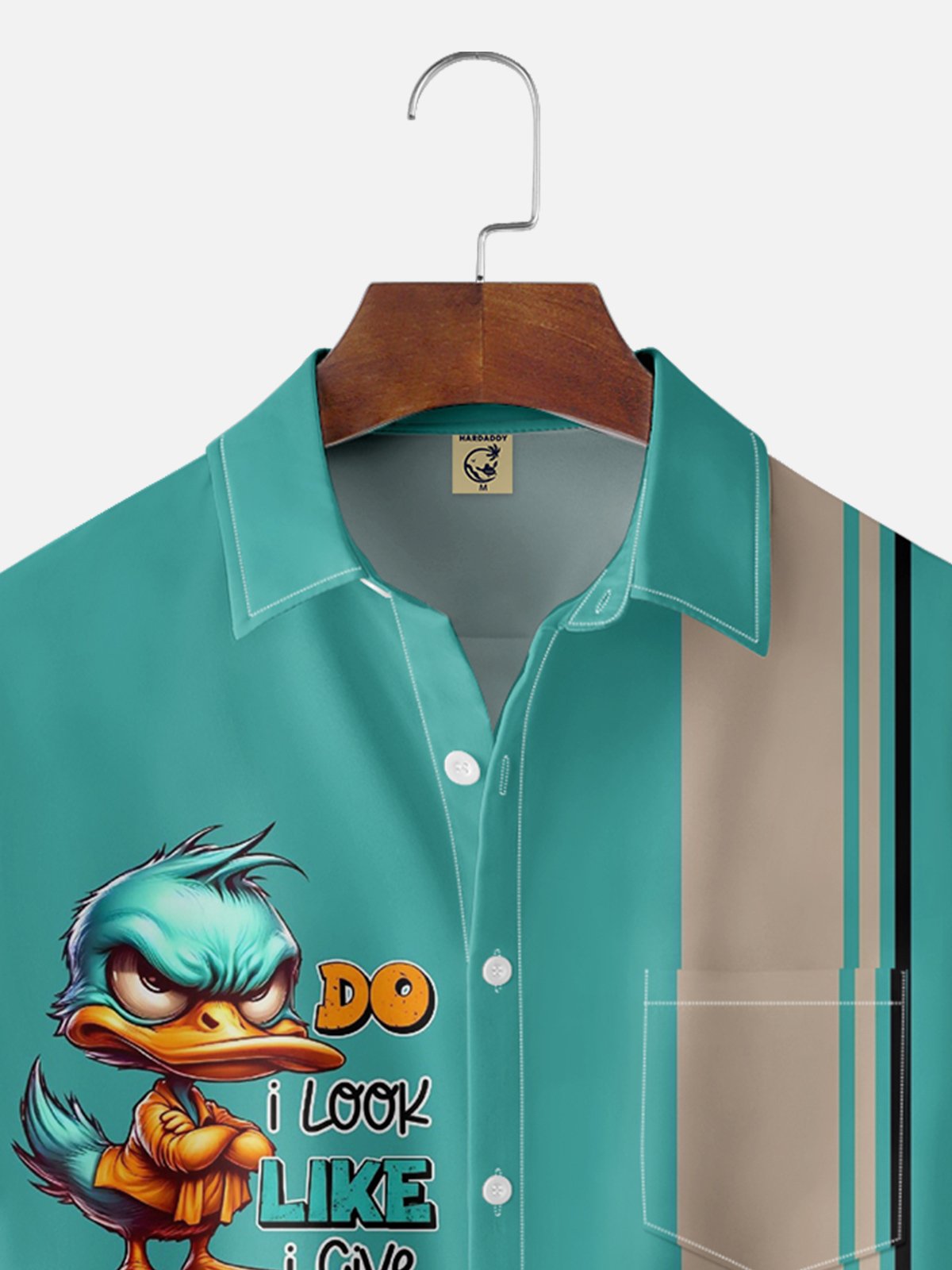 Moisture Wicking Funny Duck Bowling Shirt