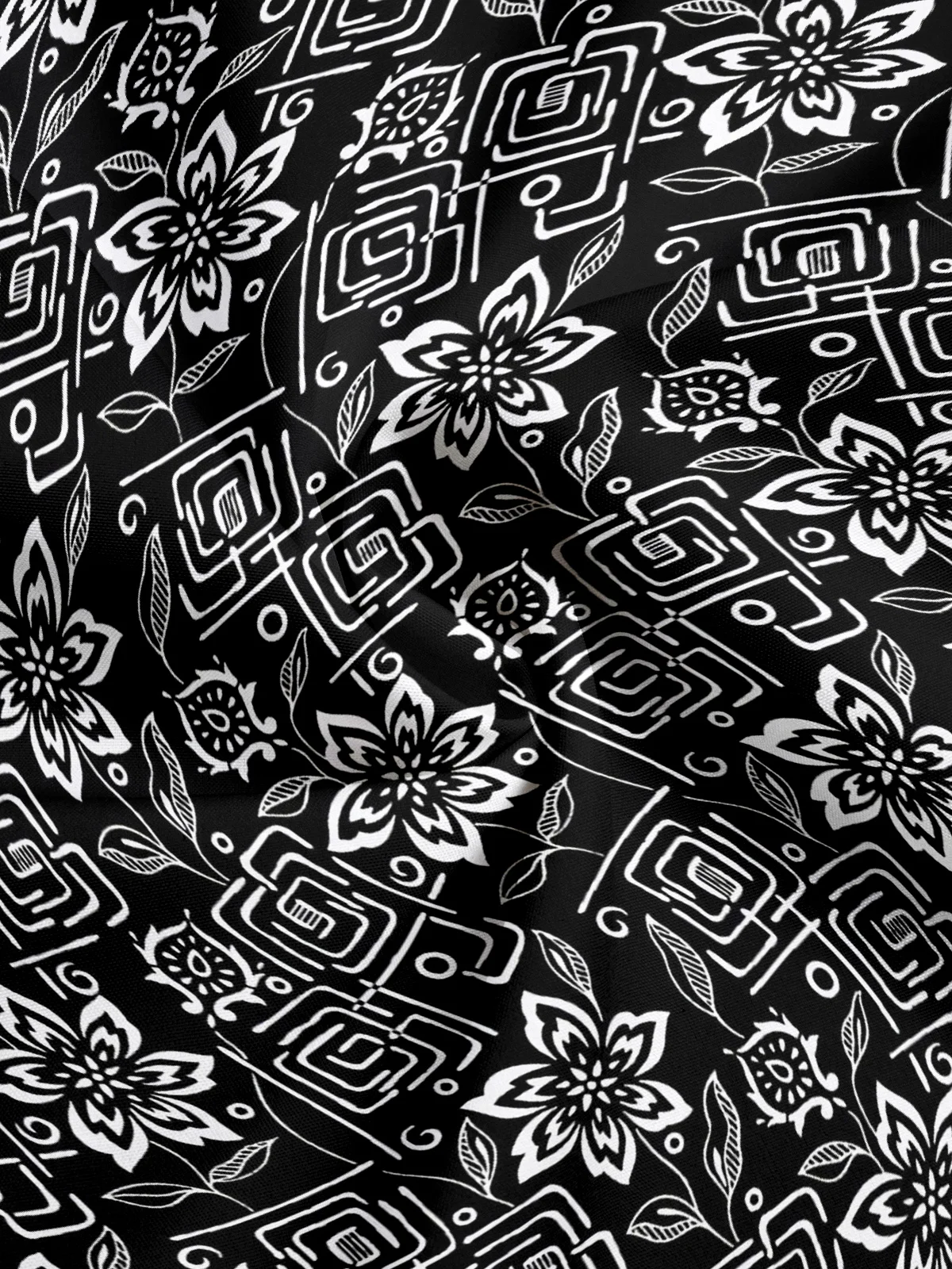 Moisture Wicking Floral Hawaiian Shirt