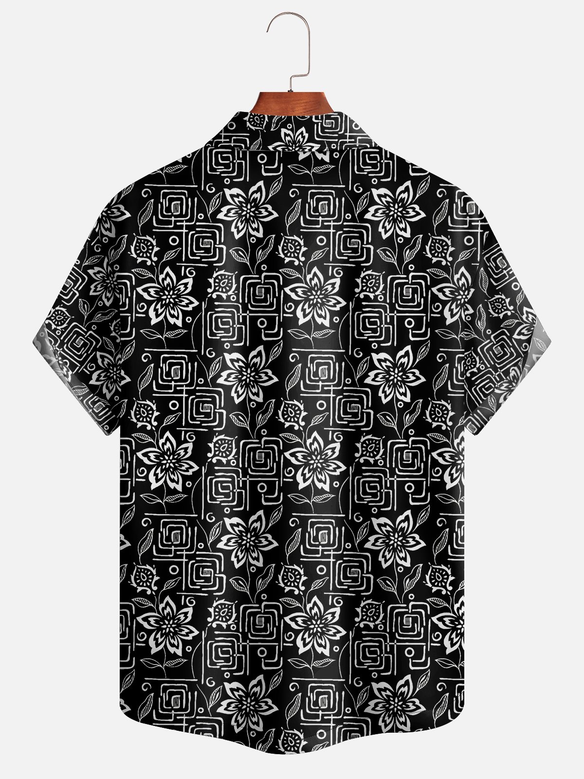 Moisture Wicking Floral Hawaiian Shirt