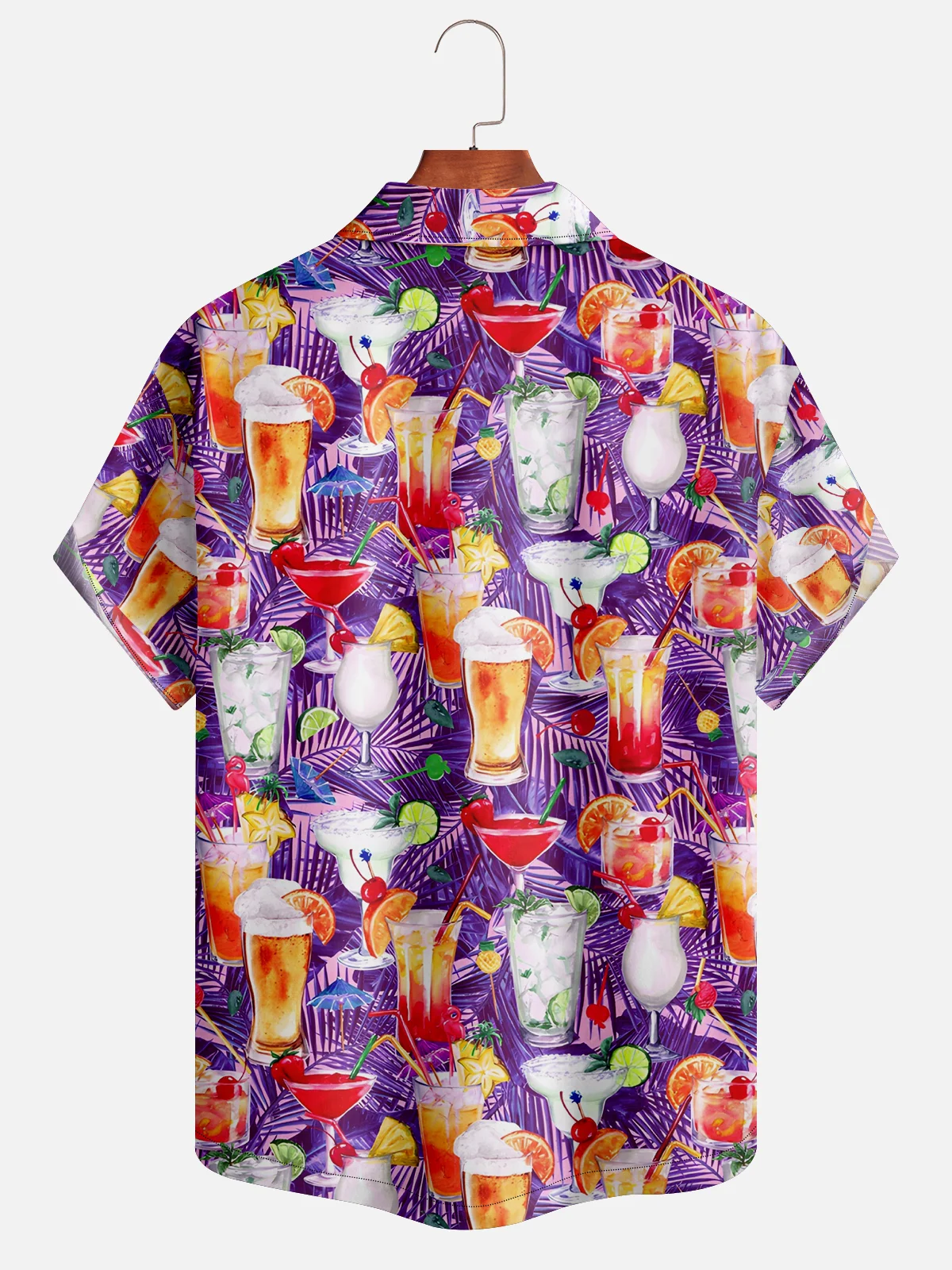 Moisture-wicking Cocktail Hawaiian Shirt