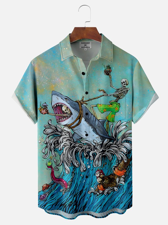 Tall Size DAVID LOZEAU X HARDADDY® GREAT WHITE WAVE SHIRT