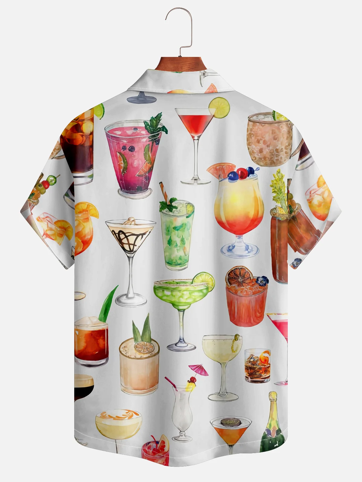 Moisture-wicking Cocktail Hawaiian Shirt