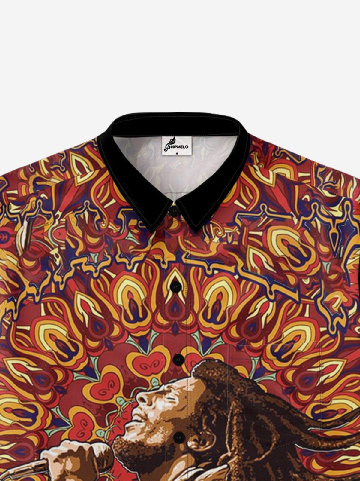 Moisture-wicking Reggae Art Hawaiian Shirt