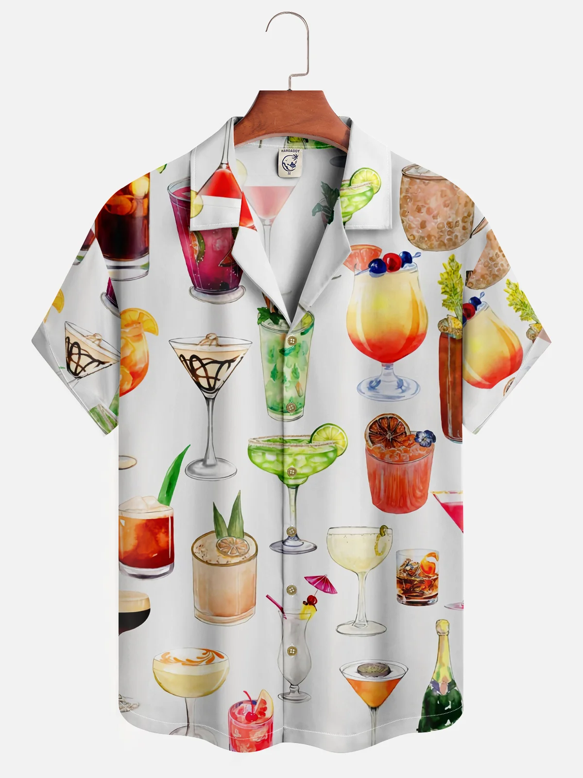 Moisture-wicking Cocktail Hawaiian Shirt