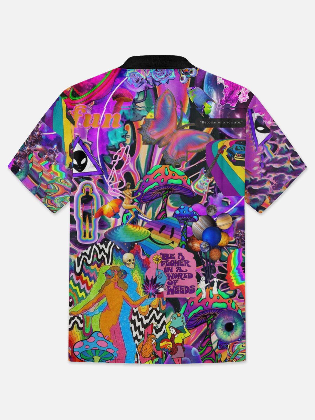 Moisture-wicking Acid Digital Art Hawaiian Shirt