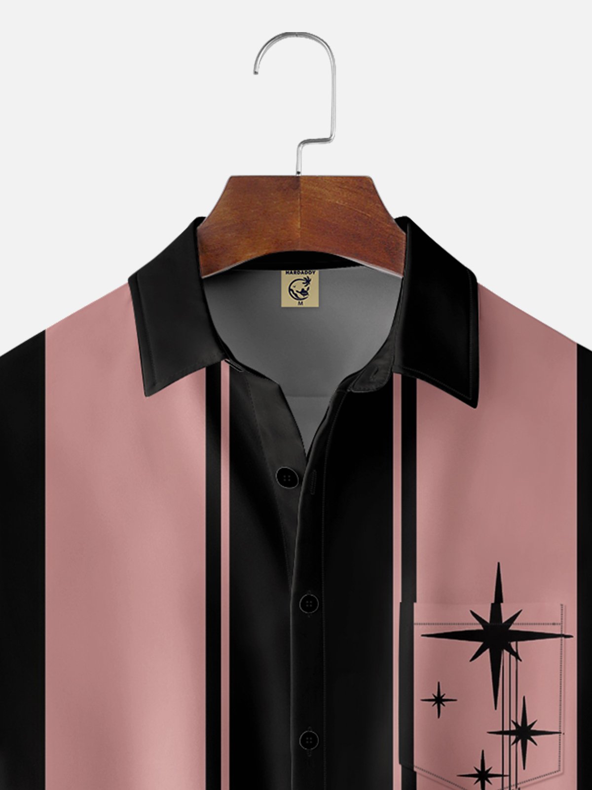 Moisture-wicking Medieval art Chest Pocket Bowling Shirt