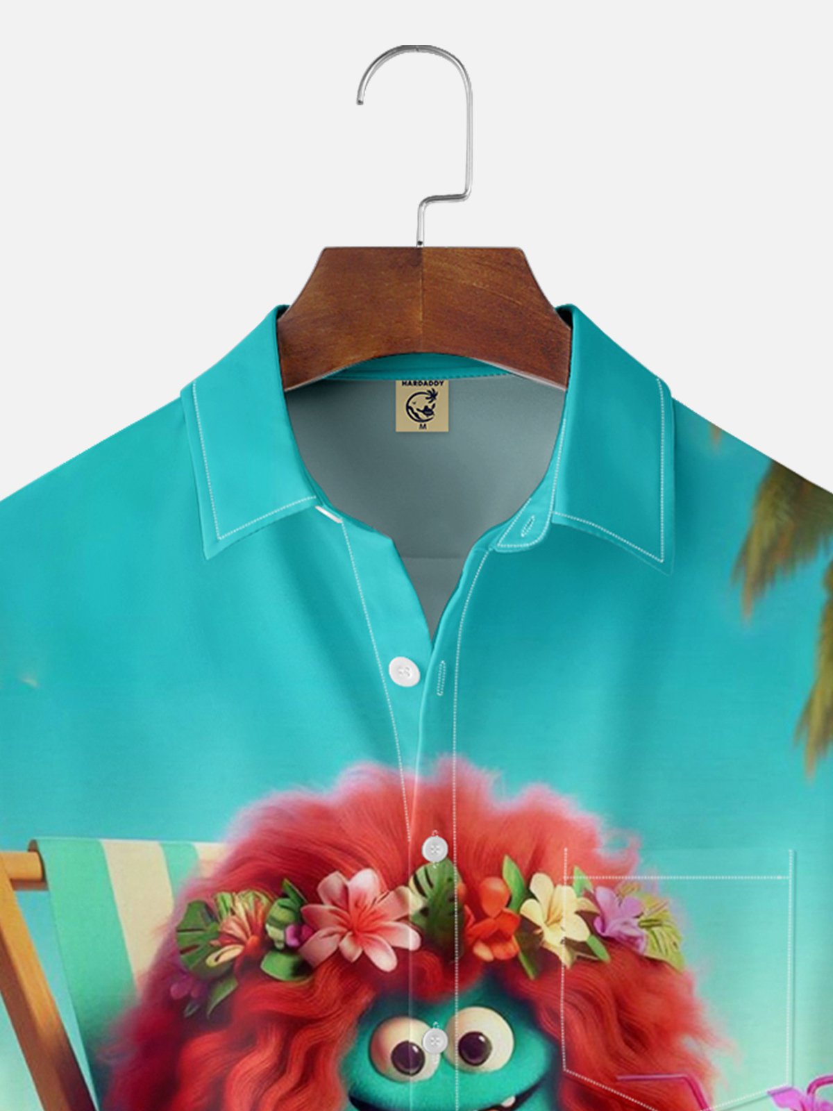 Moisture-wicking Relaxing Beach Days Chest Pocket Hawaiian Shirt