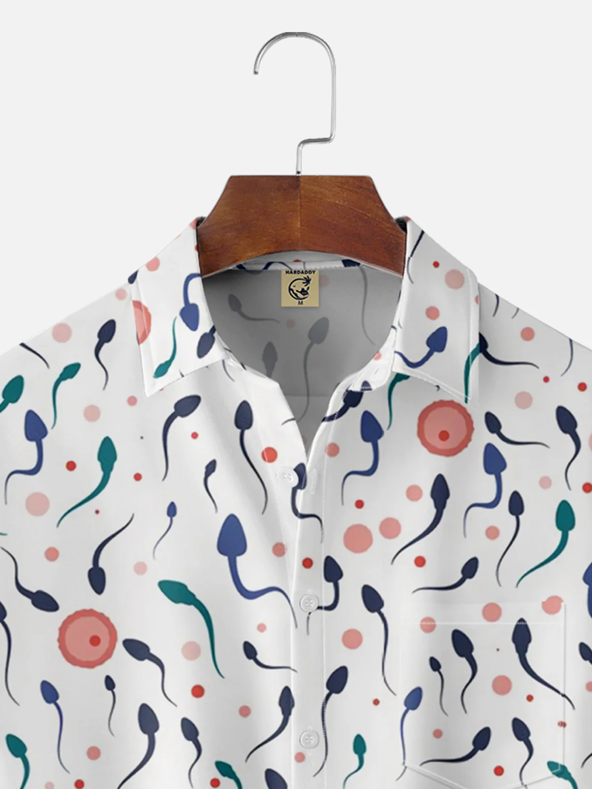 Moisture-wicking Source Of Life Chest Pocket Hawaiian Shirt